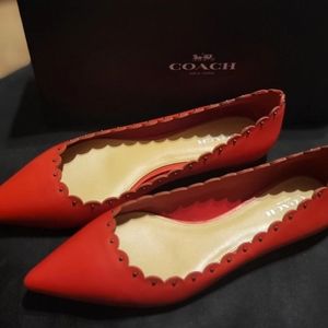 Coach Red Women's Flats
